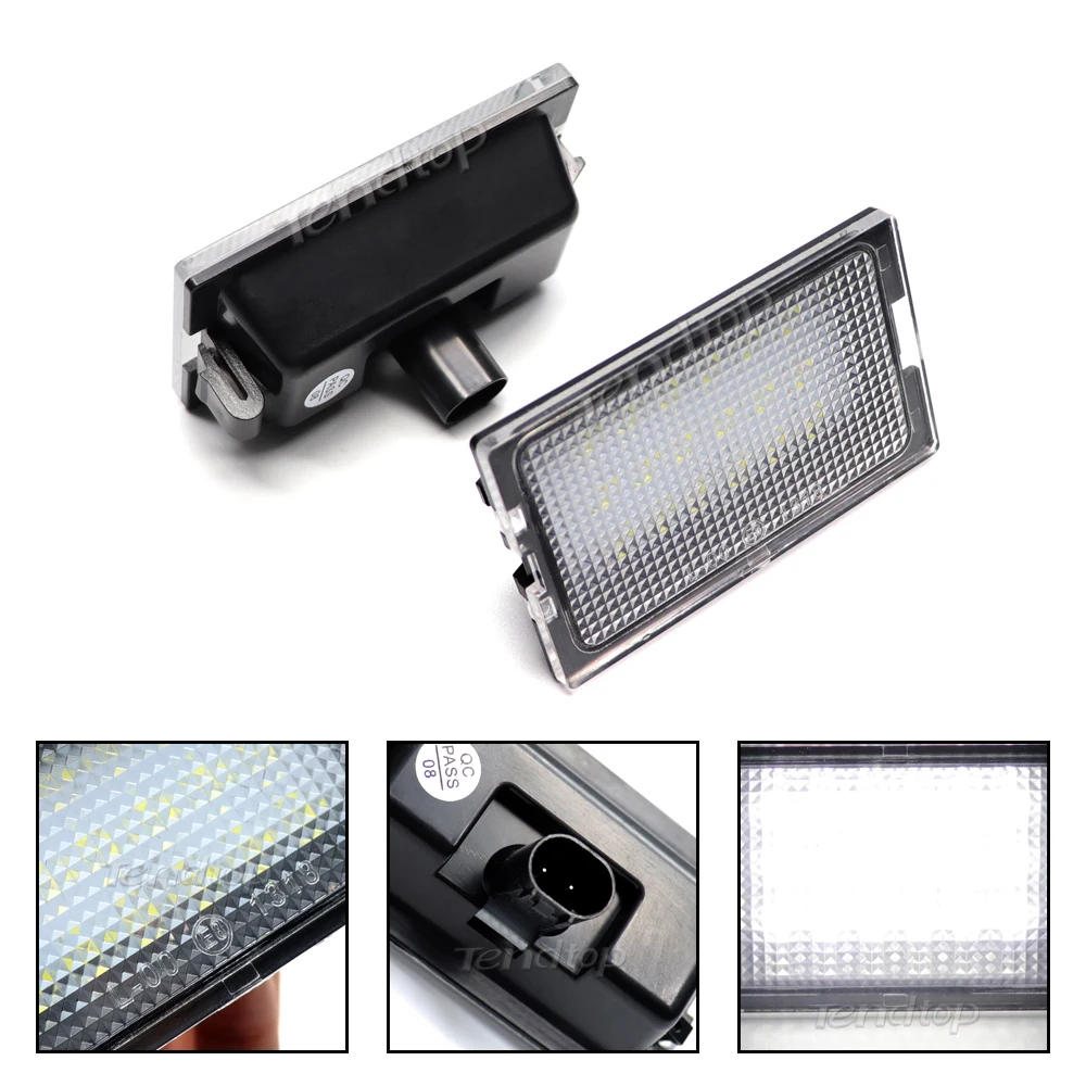 2pcs Car LED License Number Plate Light For Land Rover Discovery 3 4 LR3 LR4 Freelander 2 LR2 Range Rover Sport Rear Plate Lamp