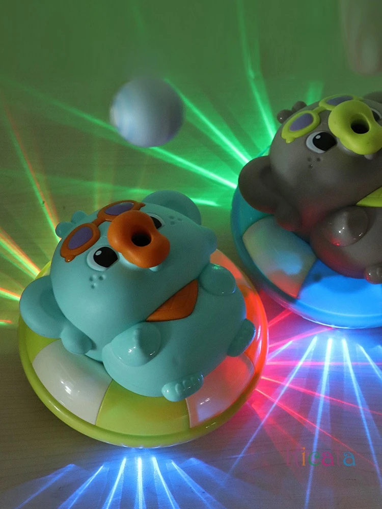 ลูกบอลลอยไฟฟ้าสําหรับเด็กช้างกบ Blow Ball หลีกเลี่ยงอุปสรรคอัตโนมัติ Interactive ของเล่นดนตรีพร้อมไฟ LED ของขวัญ