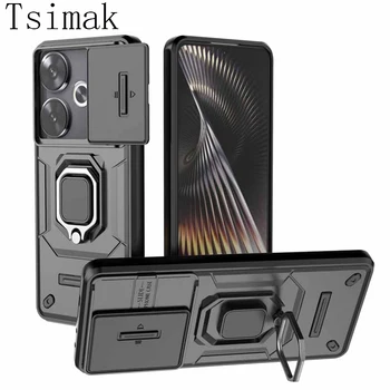 For POCO F6 Case Slide Lens Camera Armor Cover for Poco F6 X5 X6 F5 C65 C75 M6 Pro 4G…