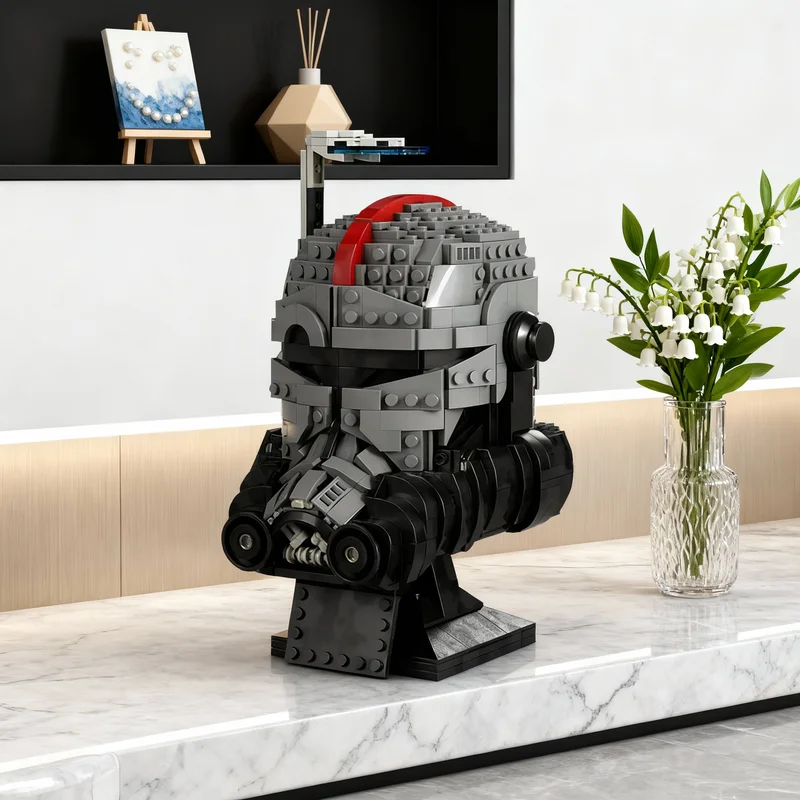 

886pcs MOC Bad Batch Helmet CROSSHAIR Star Battle Model Building Blocks Small Decor, Home Decor Office Desk Decor Gift For Him