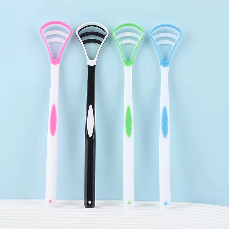 50PCS Tongue Scrape Tongue Brush for Oral Care Bad Breath Remove Keep Fresh Breath Silicone Tongue Cleaner Raspador De Lenguas