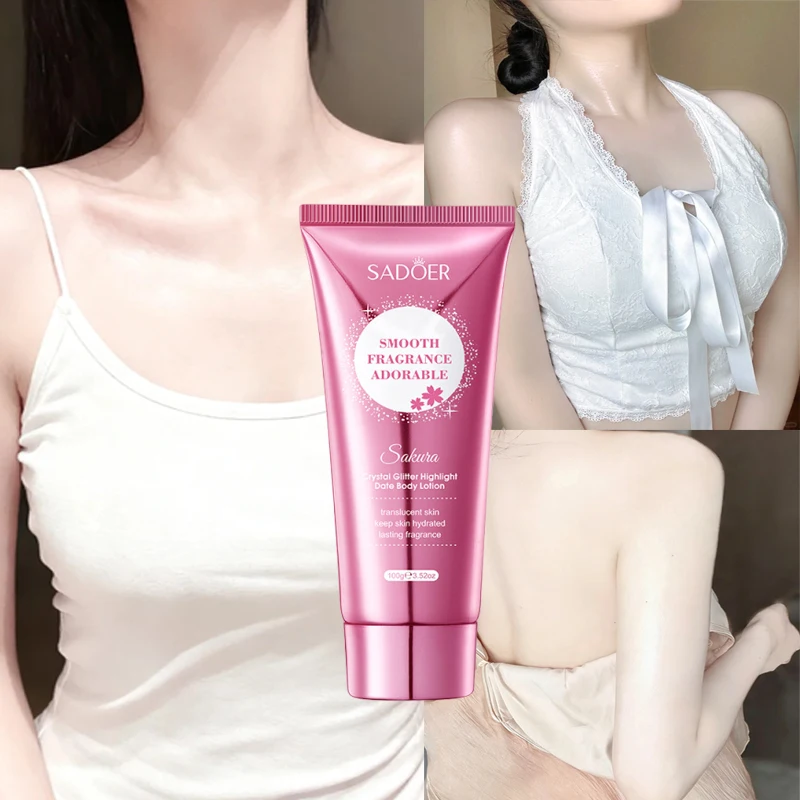 Crema Blanqueadora de Piel Sakura, Elimina Manchas Oscuras, Loción Corporal Blanqueadora, Hidratante, Cosmética Coreana para la Belleza Femenina