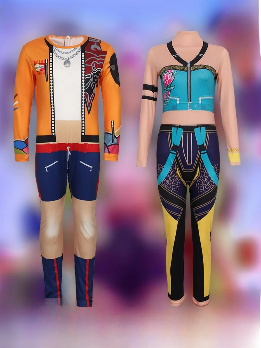 Kostium Cosplay Anime Loween Magic Girl T K Luminous Mila, obcisły strój jednoczęściowy z nadrukiem cyfrowym 3D