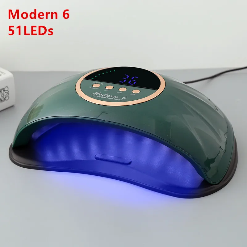 

Modern 6 Nail Dryer LED Nail Lamp UV Lamp for Curing All Gel Nail Polish With Motion Sensing Manicure Pedicure Salon Tool