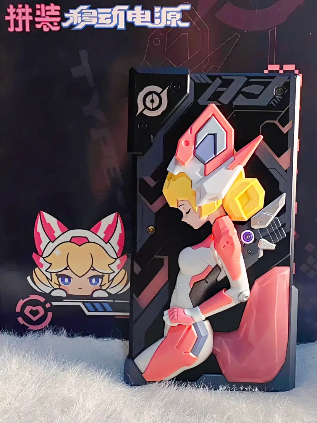 THE LAB E-Model Crane Da Ji Mecha Mobile Power Bank 10000mah Assemble Luminous 22.5W Fast Charge Power Supplyer for Girl