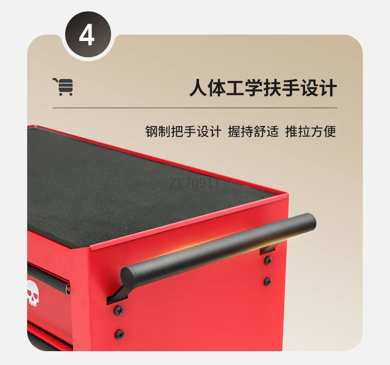 กล่องเครื่องมือซ่อมรถยนต์เคลื่อนที่สําหรับรถเข็นเก็บของช่องใส่เครื่องมือรถเข็น