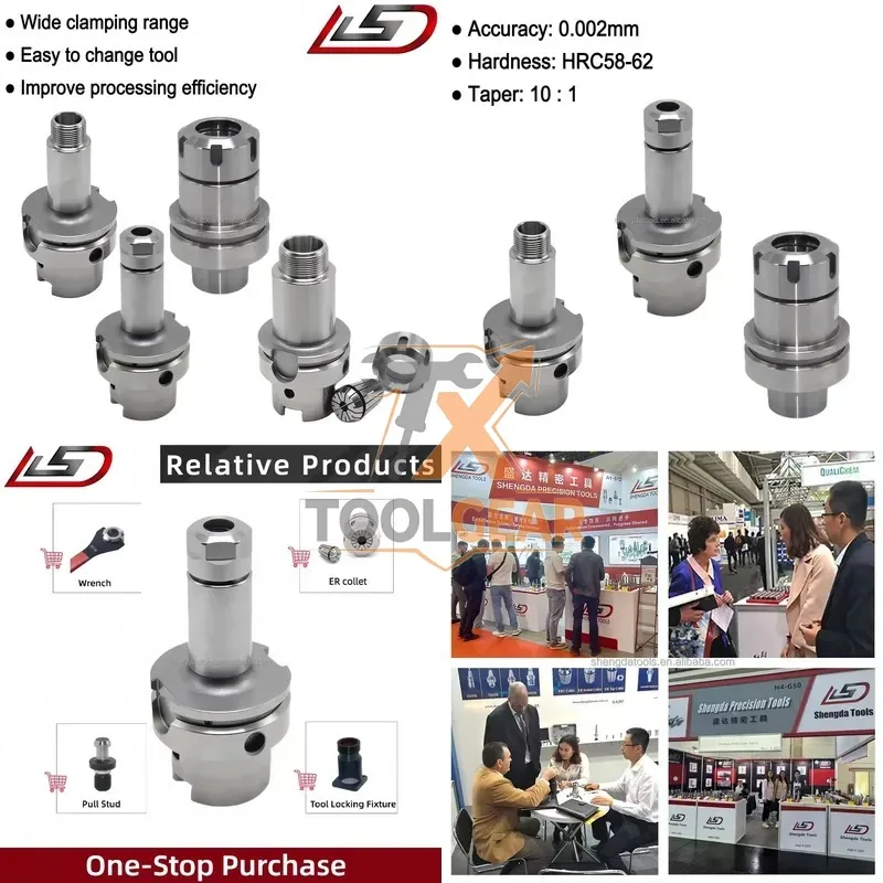 2026China*Factory* High Quality HSK 63 ER32 Collet Holder HSK63A ER25 ER32 Tool Holder for Woodworking Machine