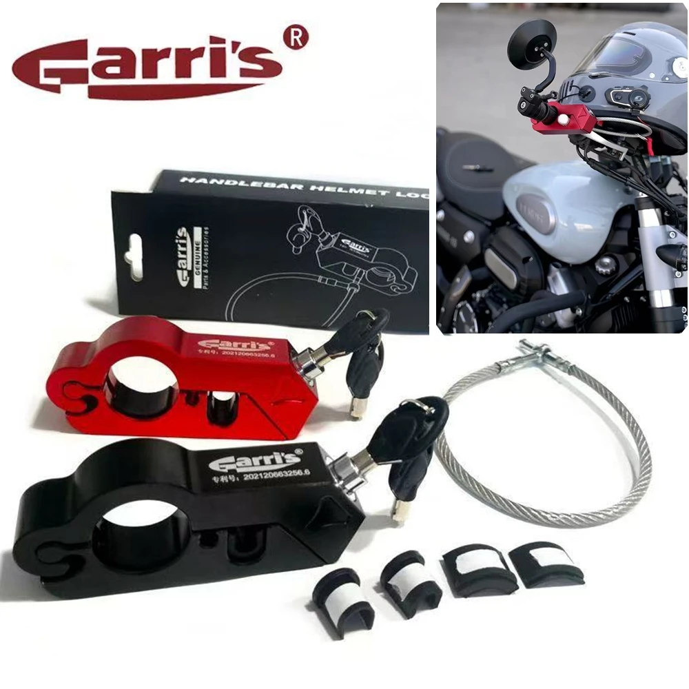 1pc Motorcycle Helmet Lock Handlebar Lock Brake Lock Anti-Theft Grip Lock For Scooter ATV Dirt Street Bikes E-Bike Anti Theft