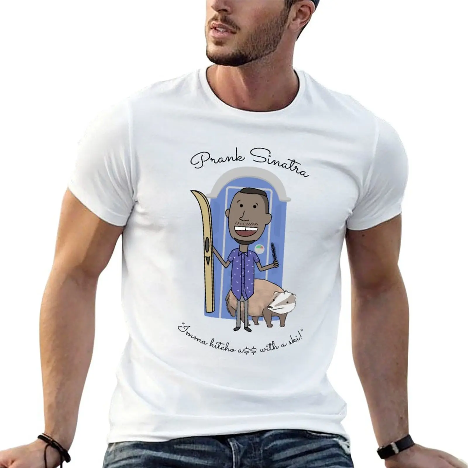 

Prank Sinatra T-Shirt cotton t shirt man black cotton t-shirt plain for man package T-Shirt