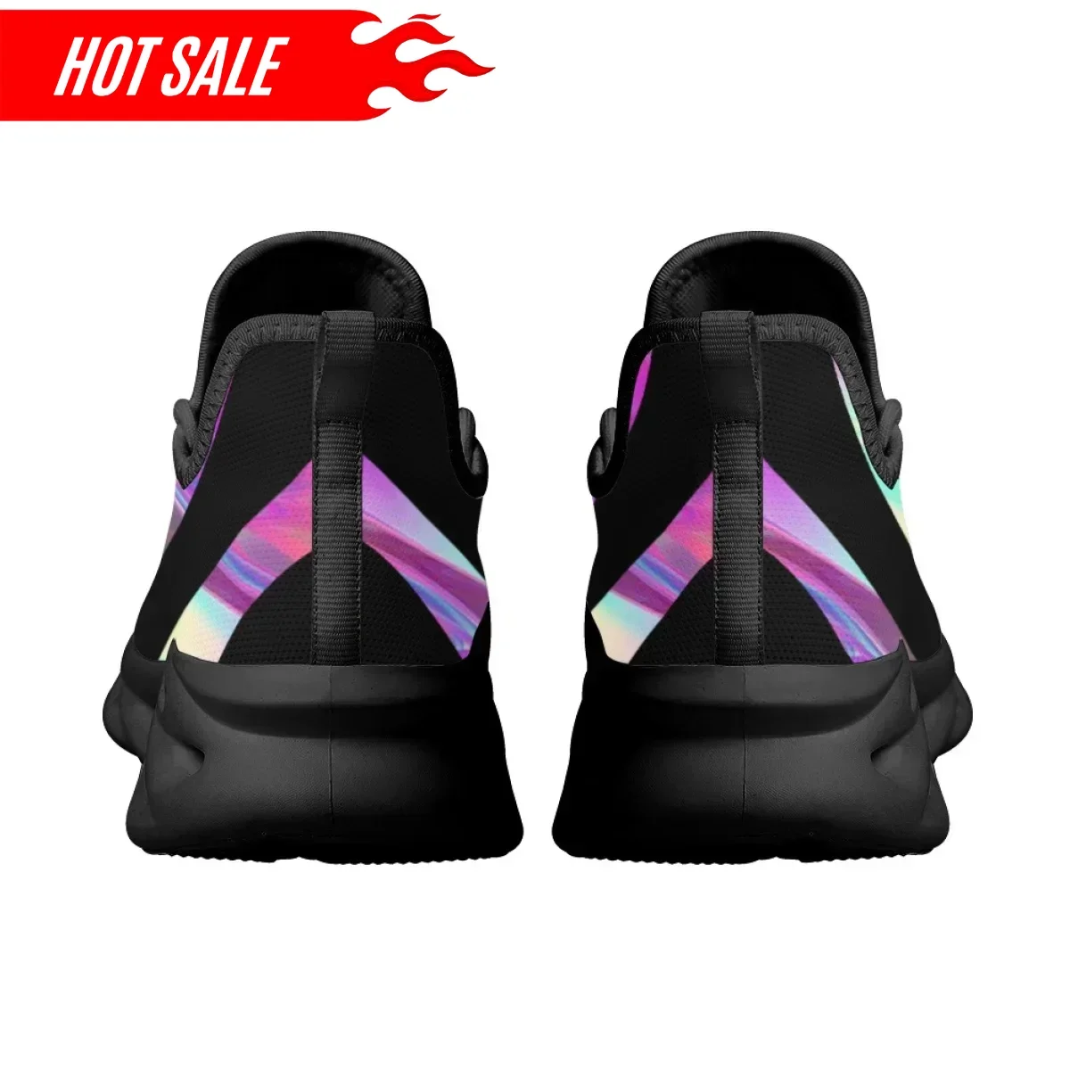 Hot Cross Christian God Print Light Breathable Sneakers Air Mesh Outdoor Sport Shoes for Women Faith Hope Training Shoes - view 6