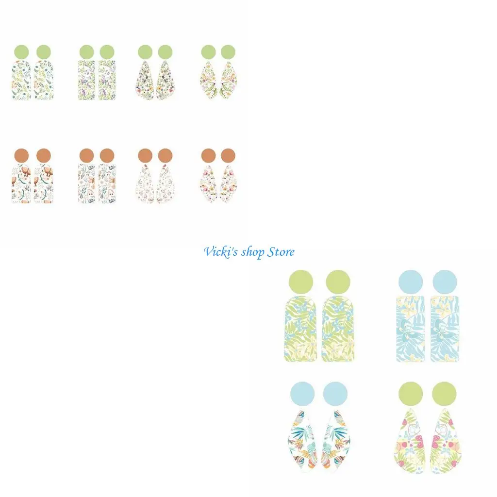 

Многоразовая форма для кулона в виде геометрических сережек из смолы PLA, инструмент для изготовления глиняных ювелирных для