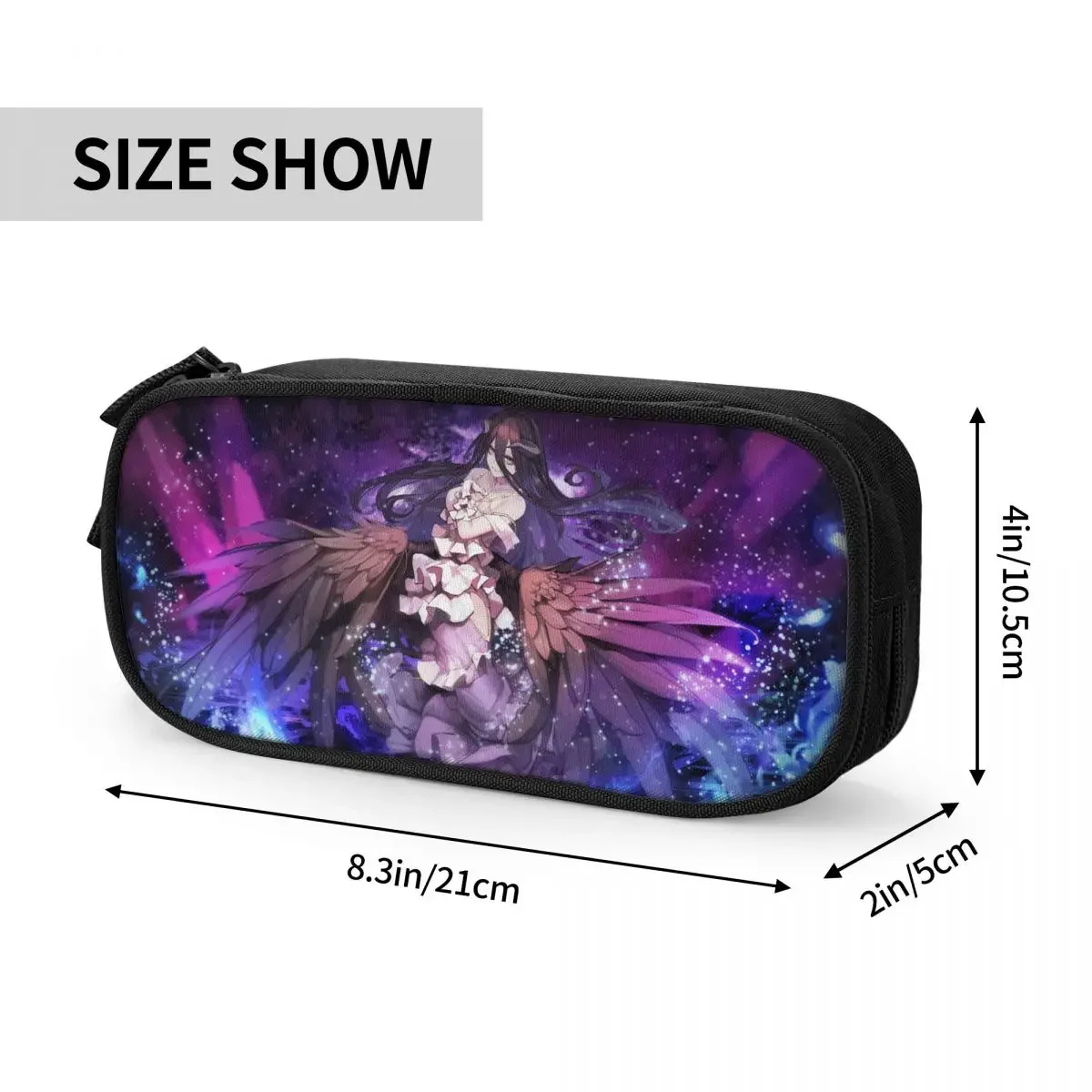 Anime OVERLORD Big Capacity Pencil Pen Case Office College School Large Storage Bag Pouch Holder Box Organizer