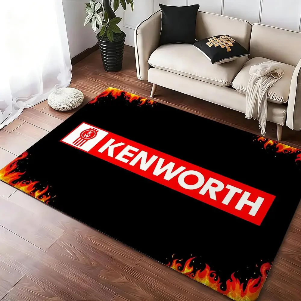 Ken-worths Truck Floor Mat Soft Thickened Absorbent Non-Slip Bedroom Living Room Door Mat Home Decor Flannel Rugs