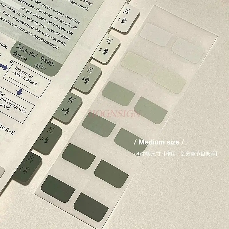 10sheets/120stickers Gradient Color High Beauty Index Stickers, Convenience Stickers, Stickers, Notes, Indicator Tags