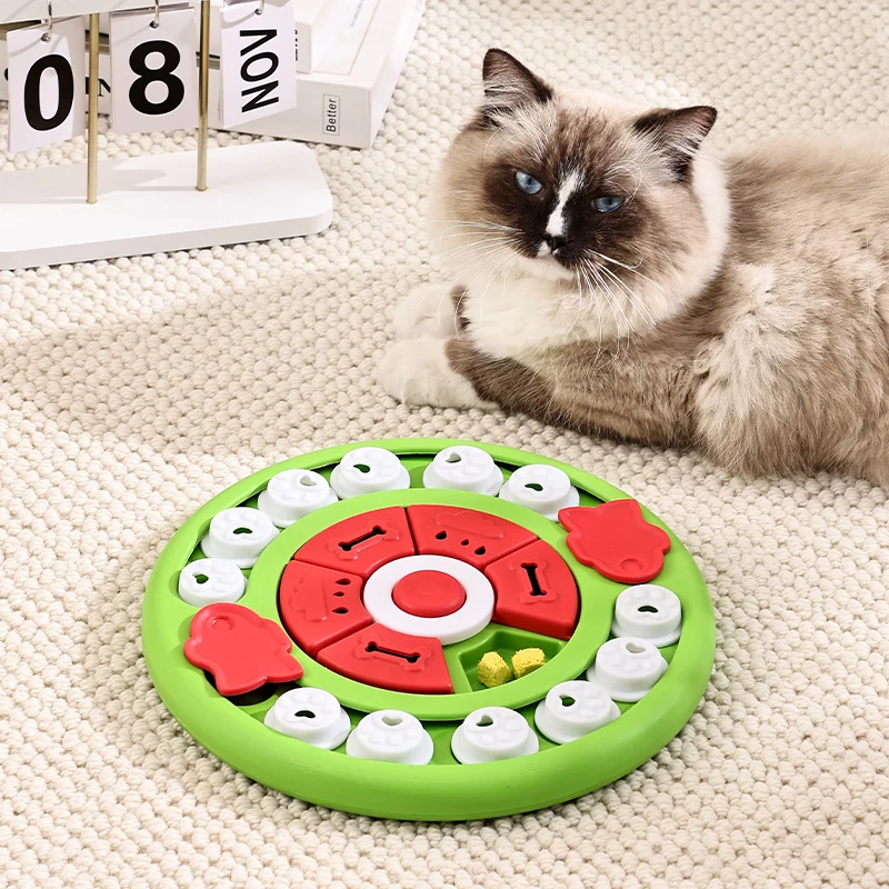 

Hot Selling Interactive Cat Dog Bowl Slow Food Bowl Mentally Stimulating Features Made Pet Plastic Silicone Size 5cm Funny Box