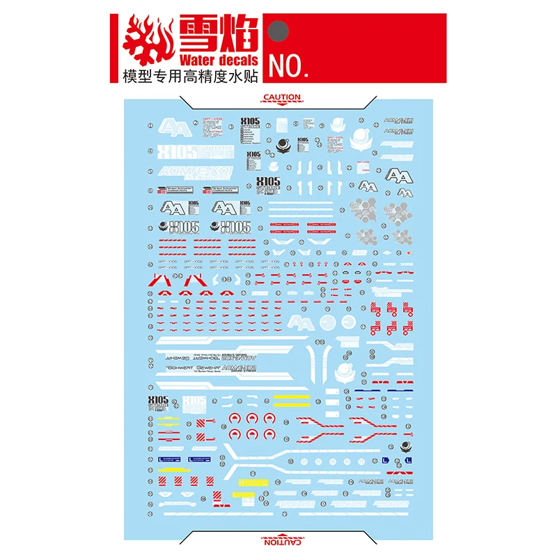 Décalcomanies à glissière d'eau pour modèle de jouets, outil de décalcomanies, autocollant structurels ent équipé, 1/100 MG, grève parfaite, accessoires de Grand Chelem