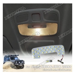 Lampe de lecture LED pour intérieur de voiture, lampe de toit, veilleuse, lampe de signalisation de plafond, 6500K, Suzuki Jimny JB64 Jb74 2018-2020