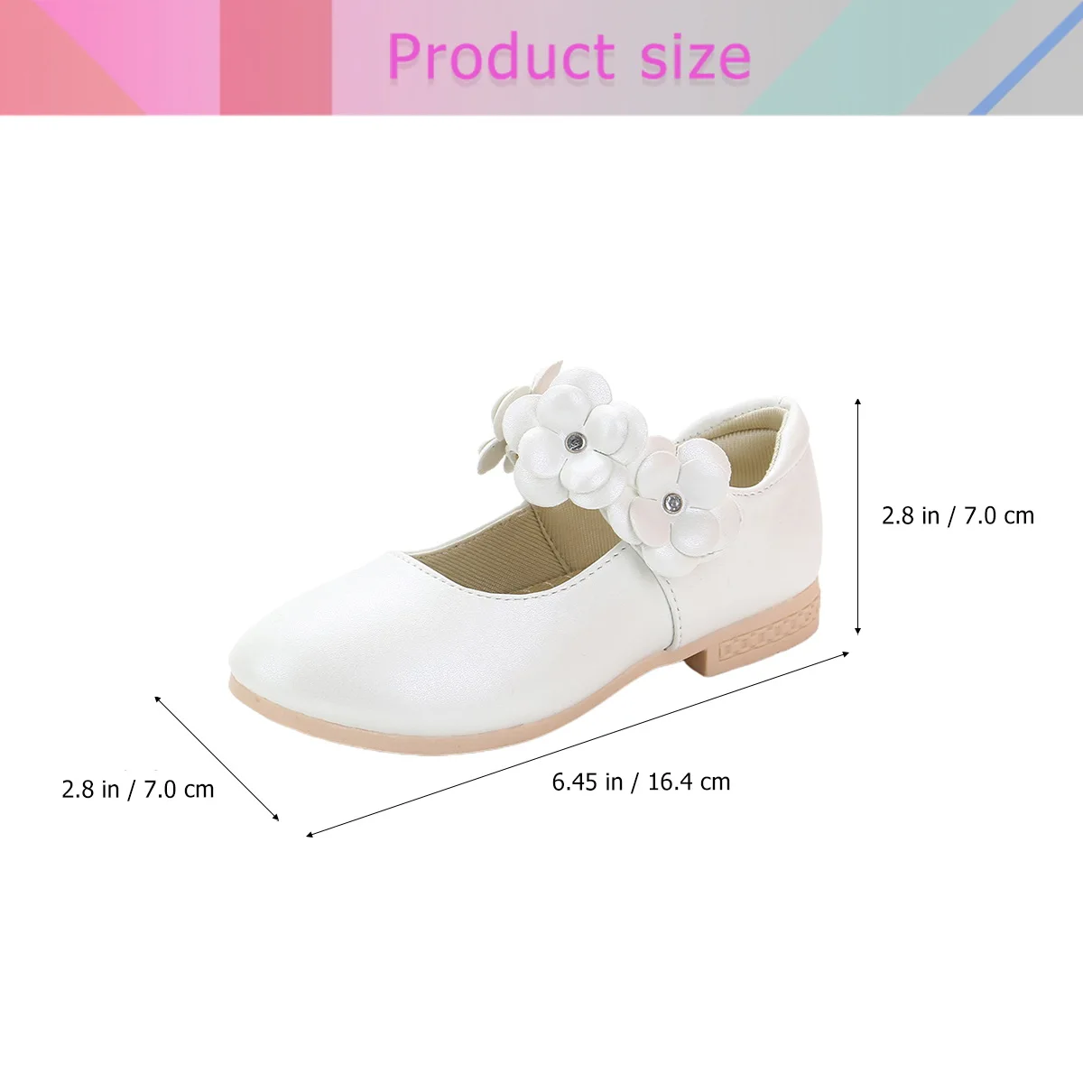 

1 Pair Kids Sole Shoes Stylish Breathable Soft Sole Anti-Slip Children Shoes For Outdoor Walking White Size 35 Eu34