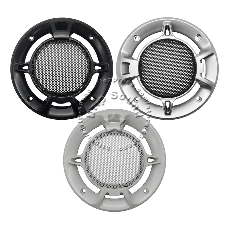 

For 4" Inch Speaker Grill Conversion Net Cover Car Audio Decorative Circle Metal Mesh Protection 138mm Black/Silver/Grey