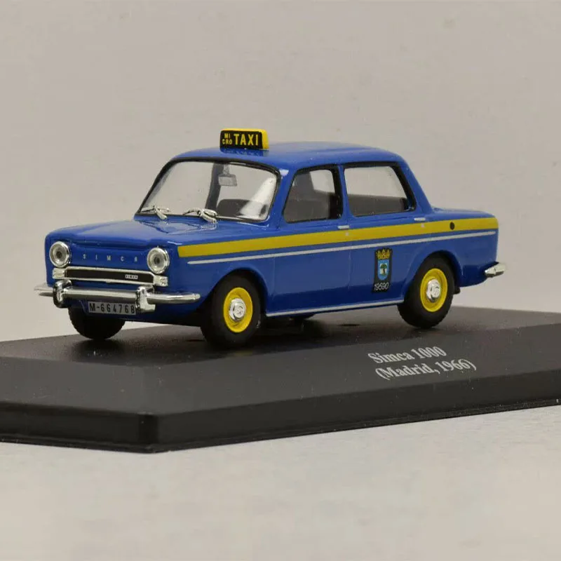 Diecast 1:43 Scale SIMCA 1000 MADRID 1966 84# Simulation Alloy Car Model Static Display Collectible Toy Gift Decoration Souvenir