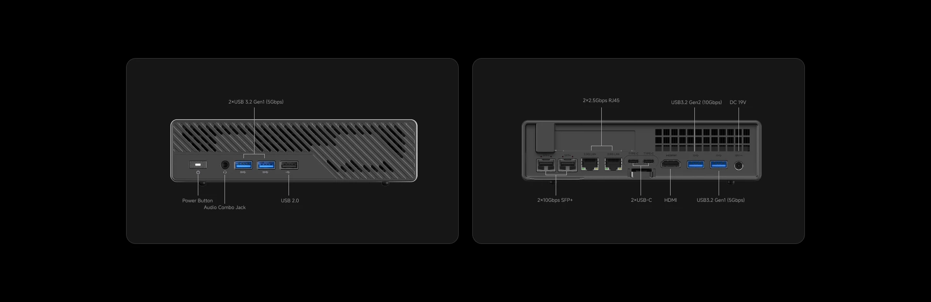 MINISFORUM MS-A2 MINI PC AMD Ryzen 9 9955HX PC Windows 11 Pro Support 96GB DDR5 64GB 1TB SSD U.2 NVME Support 10G SFP+ PC Gaming