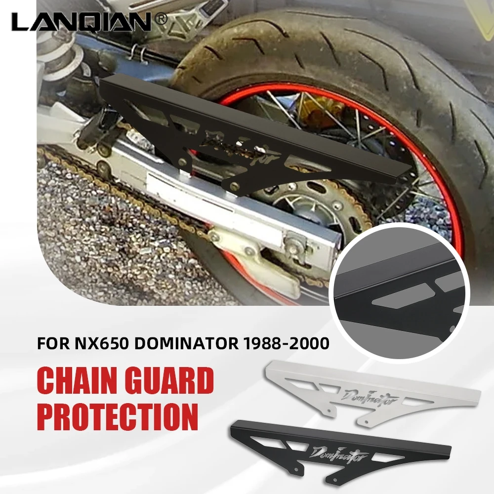 

FOR Honda NX650 Dominator Chain Guide Pulley Chains Stabilizer Chainring Protector Plate Guard Cover chain guard 1988-2000