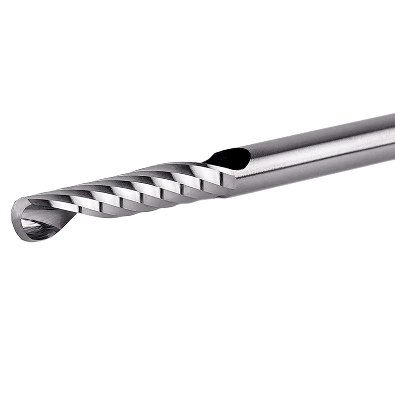 Brocas en espiral de carburo sólido, 5 uds., con vástago de 1/8 de pulgada, longitud de corte de 2/3 pulgadas