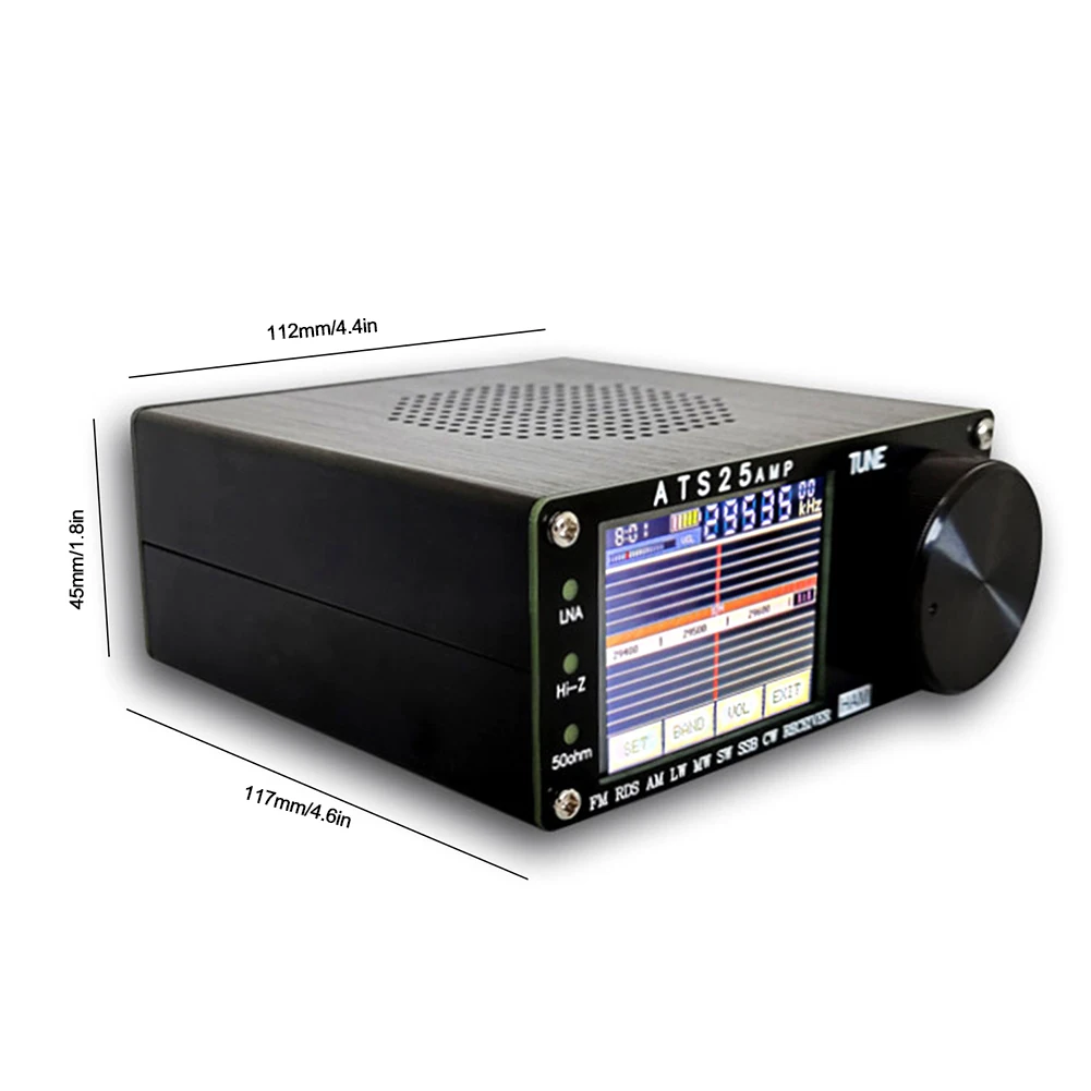 ATS25AMP Full-band Radio with Spectrum Scanning RDS All Band Radio Network WIFI Configuration DSP Receiver