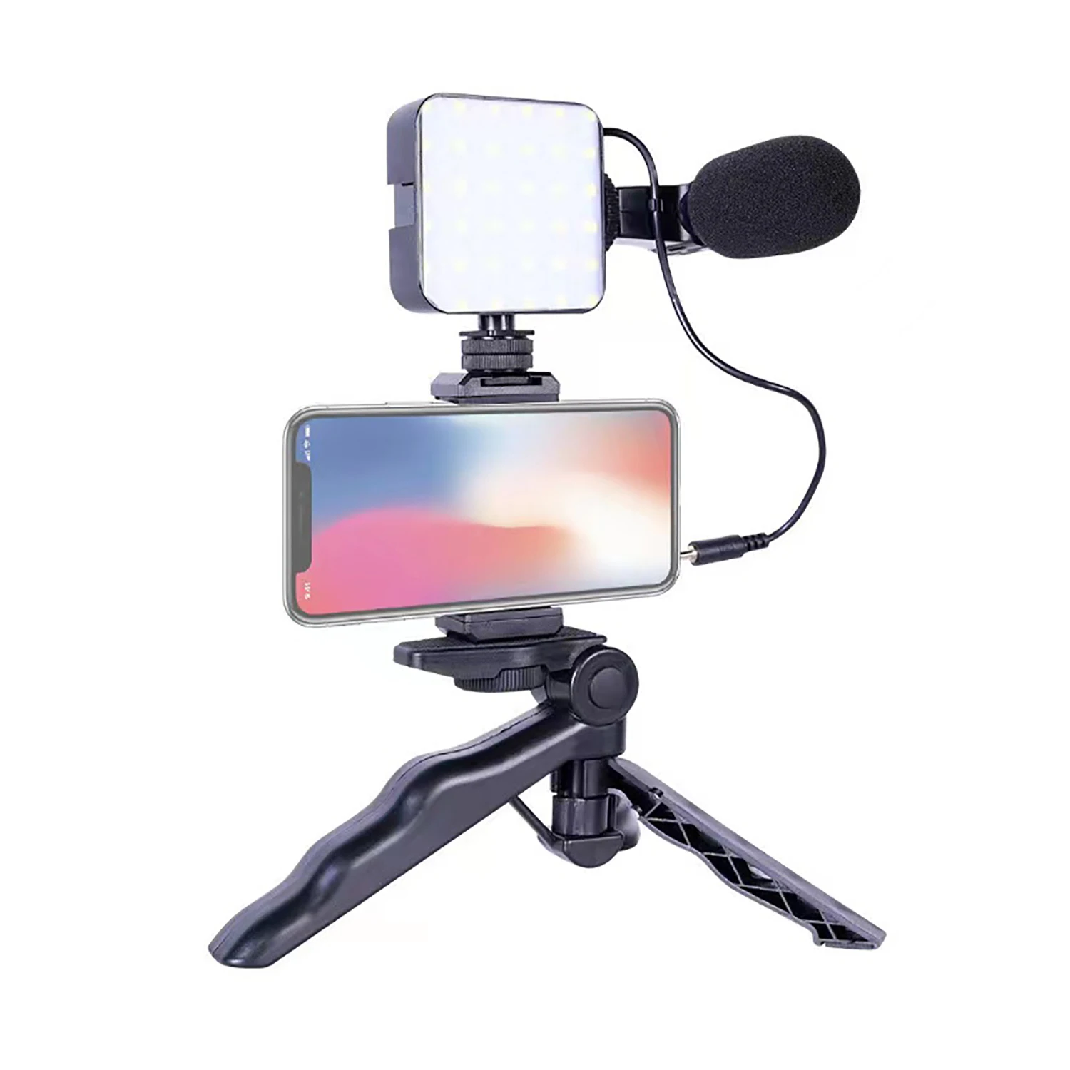 VLOG Video Dedicated Artifact Mobile Live Streaming Camera Holder Tripod Beauty Fill Light Microphone Internet Celebrity