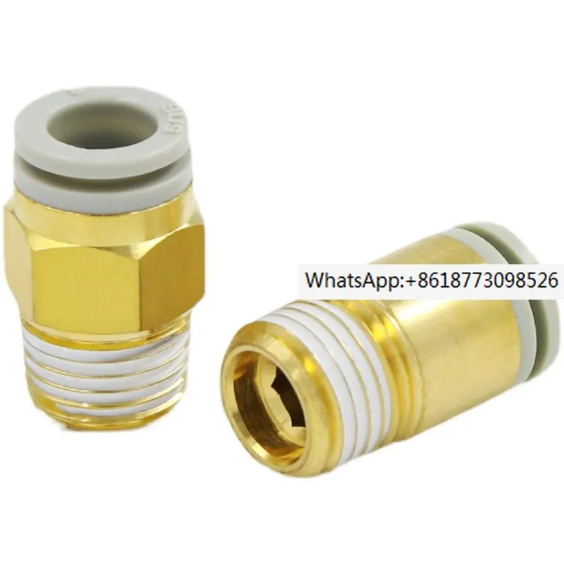 

50PCS PU pneumatic air pipe connector 4 thread straight 01S quick KQ2H cylinder connector KQ2S6-02S 8-03S 10