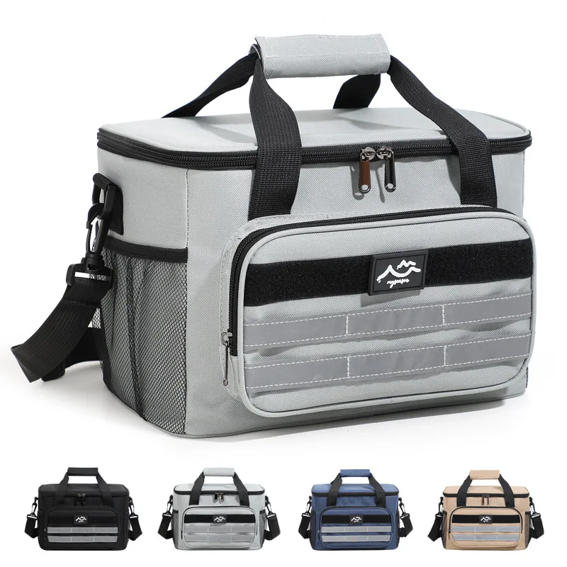 

Camping Insulated Lunch Bag 4 Layer Waterproof Large Capacity Durable Crossbody Portable Outdoor Hiking Picnic Bags