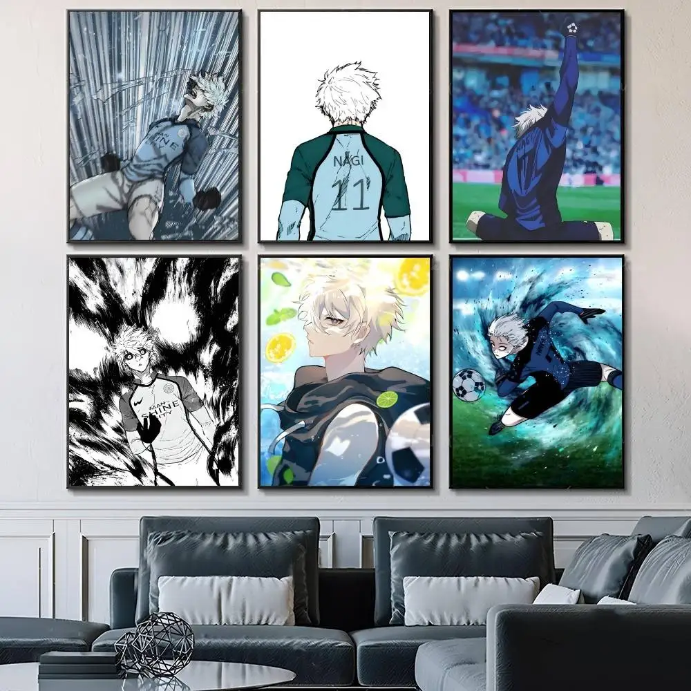 1 Stück Anime-Charaktere N-Nagi Seishiro Poster Ausgefallener Wandaufkleber für Wohnzimmer Bar Dekoration Wanddekoration