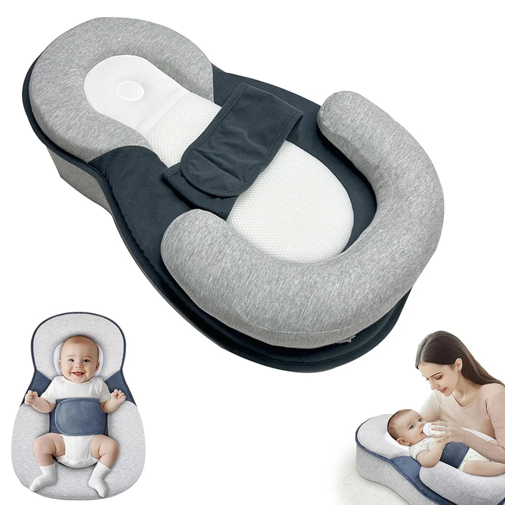 

AT84-Wedge Pillow For Newborns Preventing Babies From Choking On Milk Premium Comfort & Multi-Purpose Use