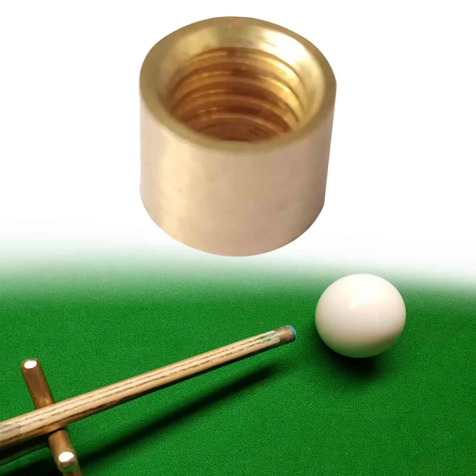 Billiard Cue Ferrule Brass Hard Billiard Stick Ferrule Snooker Pool Cue Ferrule Tube for Billiard Cue DIY Pool Cue Accessories