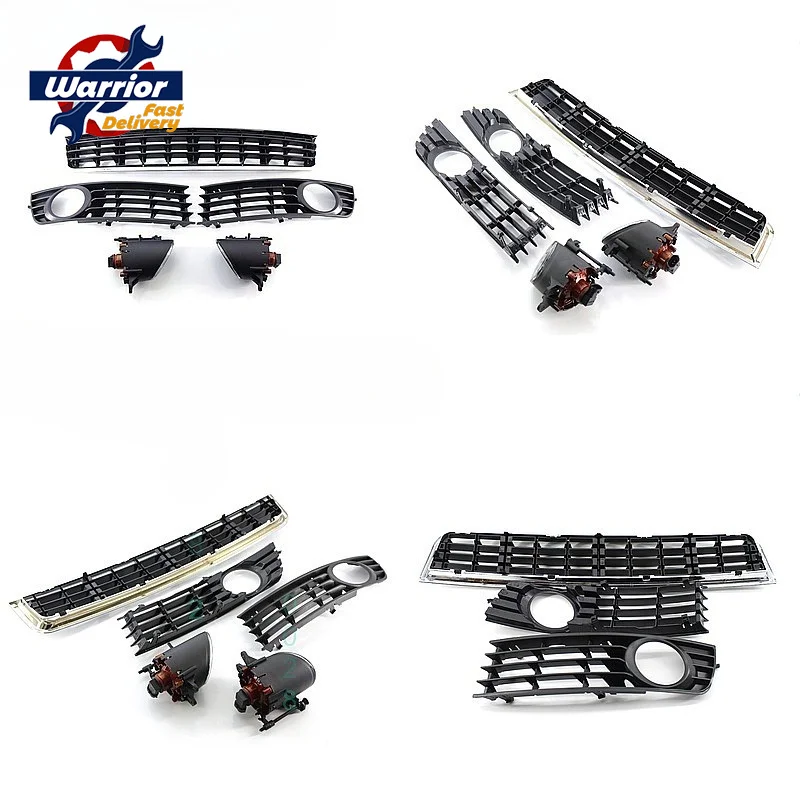 1set for 1999-2005 Audi A4 B6 Fog Light Kit Bumper Grille Frame Replacement 8E0807681
