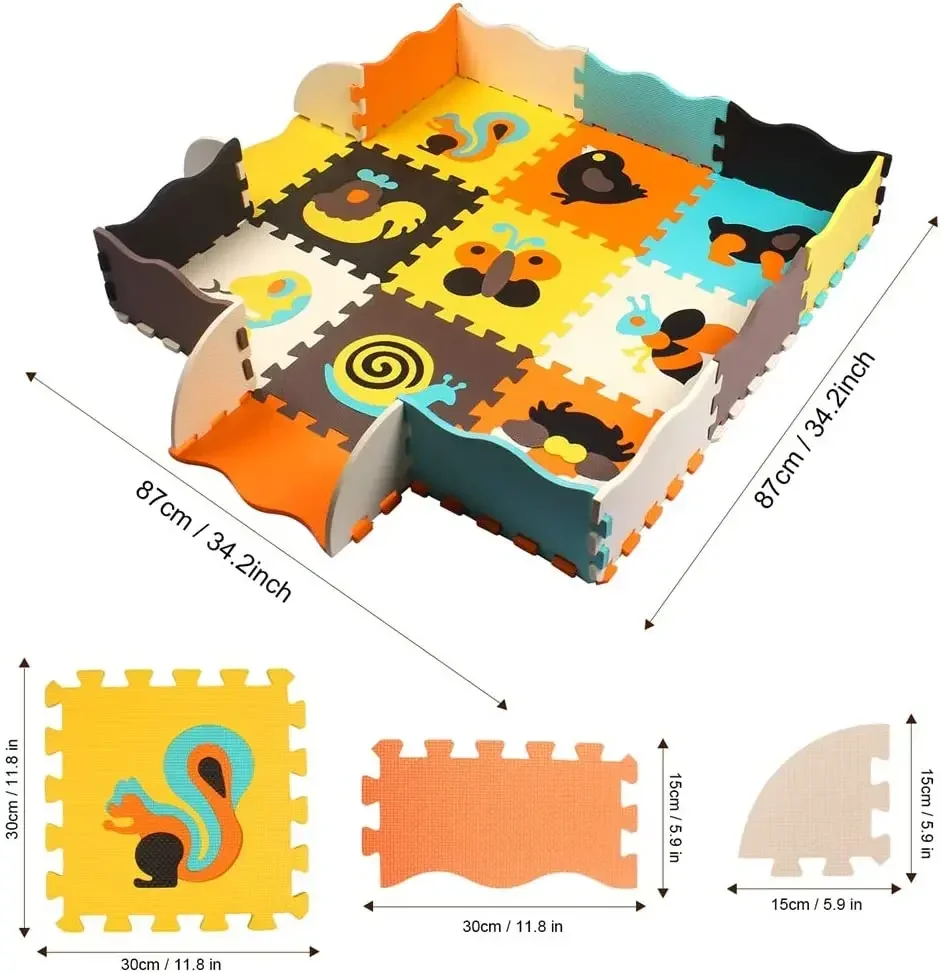 Animal Pattern Baby Play Mat Puzzle Toys For Kids Children EVA Foam Yoga Crawling Mats Floor Tapete Room Decor Baby Child Gifts