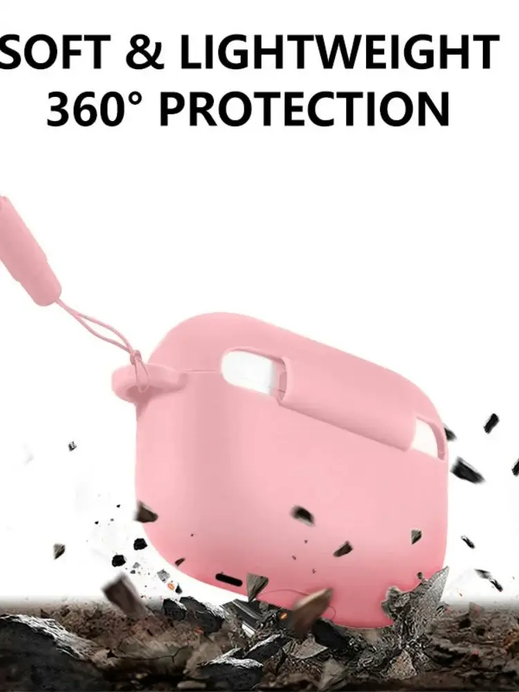 2025 pour AirPods Pro 3 nouvelle coque de protection complète en Silicone souple antichoc avec porte-clés pour AirPods Pro 3 étui pour hommes femmes