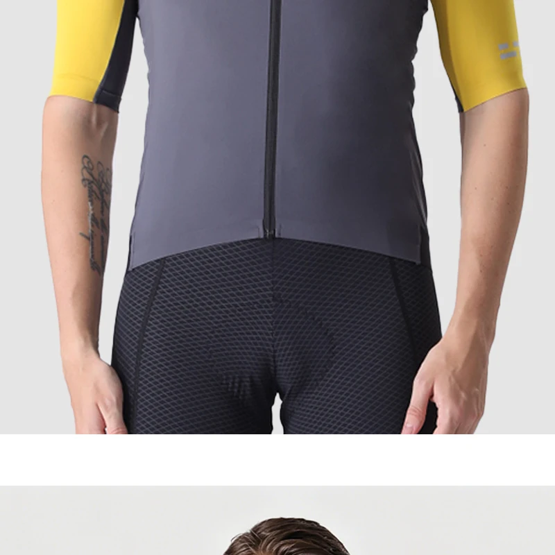 MKEW Sommer Herren Pro Radsporttrikot Atmungsaktive MTB Kurzarm-Fahrradbekleidung mit Taschen für Mountainbike und Rennrad – Detail 18