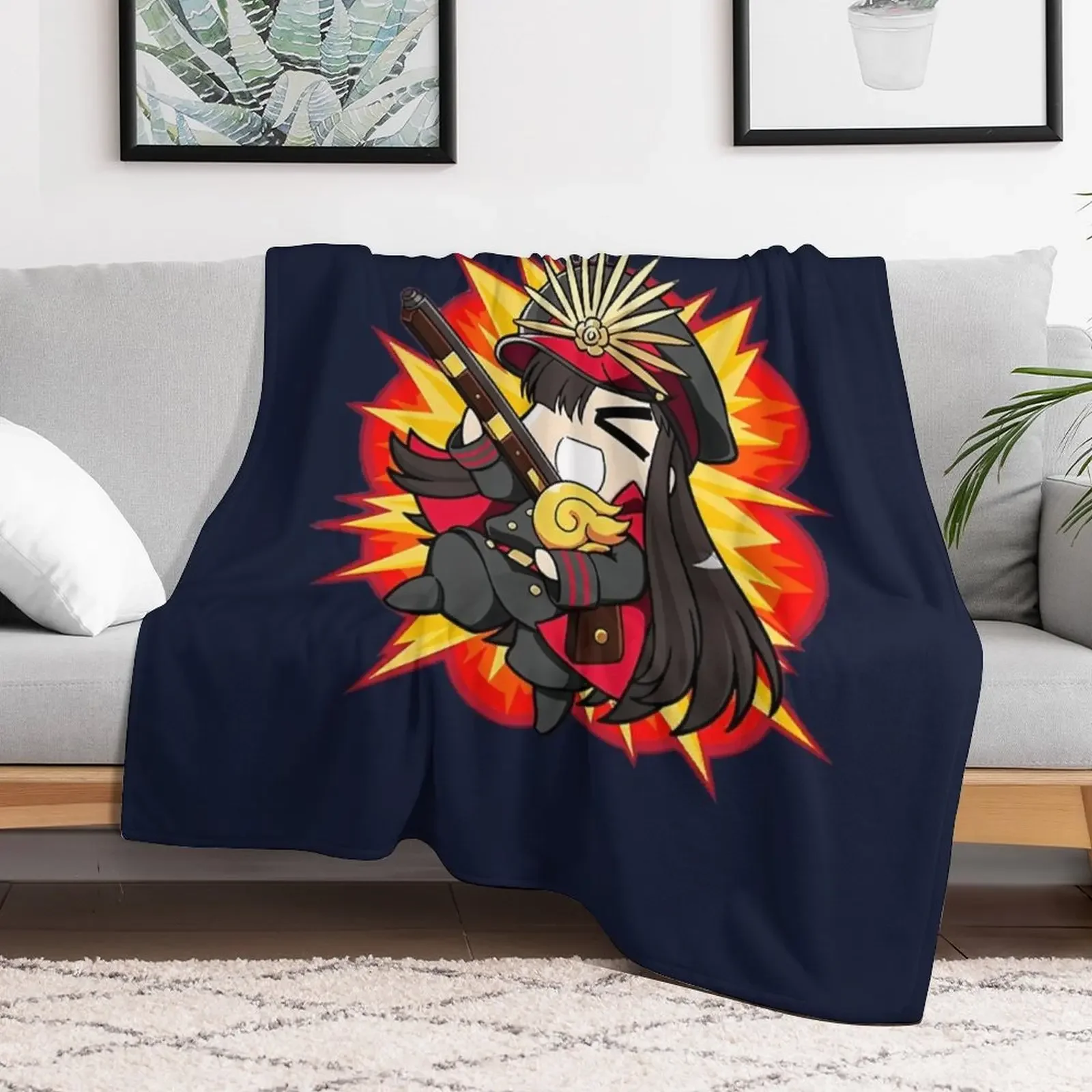 Fate grand orderchibi nobu Throw Blanket Cozy Home Blanket Gift for Christmas Holiday