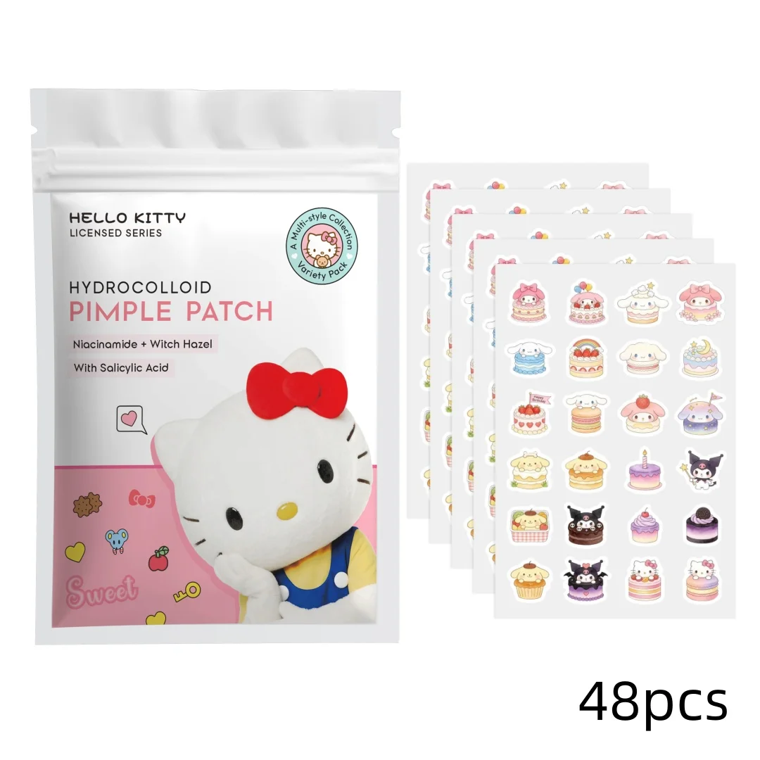 Sanrio x HelloKitty 120/48pcs Super cute pimple stickers,  Super cute concealing pimple stickers, suitabl