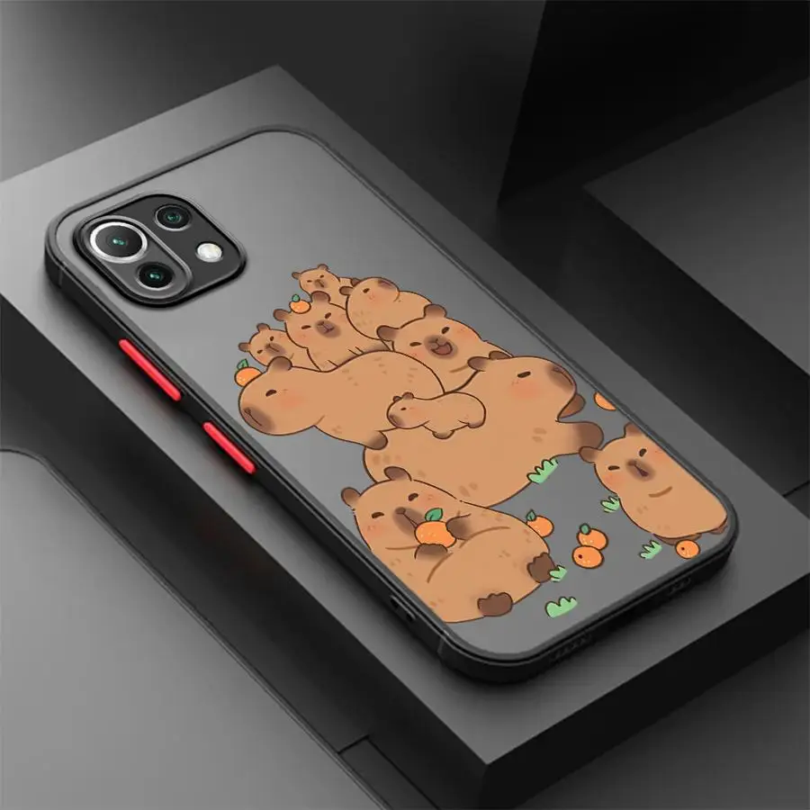 حافظة لهاتف Xiaomi Mi 12T 11T 14 13 Pro 12x 10T 13 11 Lite غطاء خلفي لطيف كابيبارا مضحك