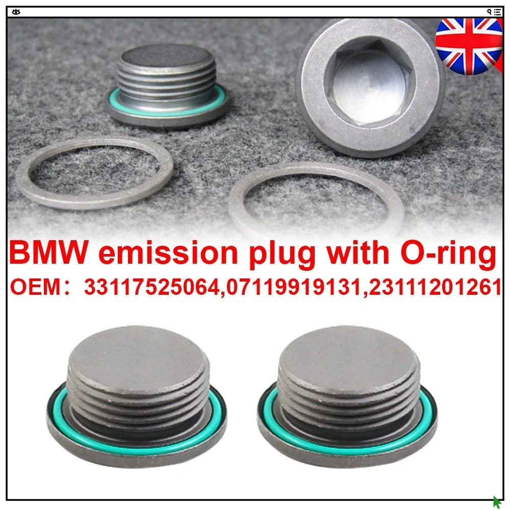 

2pcs Differential Drain Plug Fill Plug Aluminum Parts For BMW E46 E90 E87 E81 E82 E88 F20 F21 Z 33117525064 07119919131