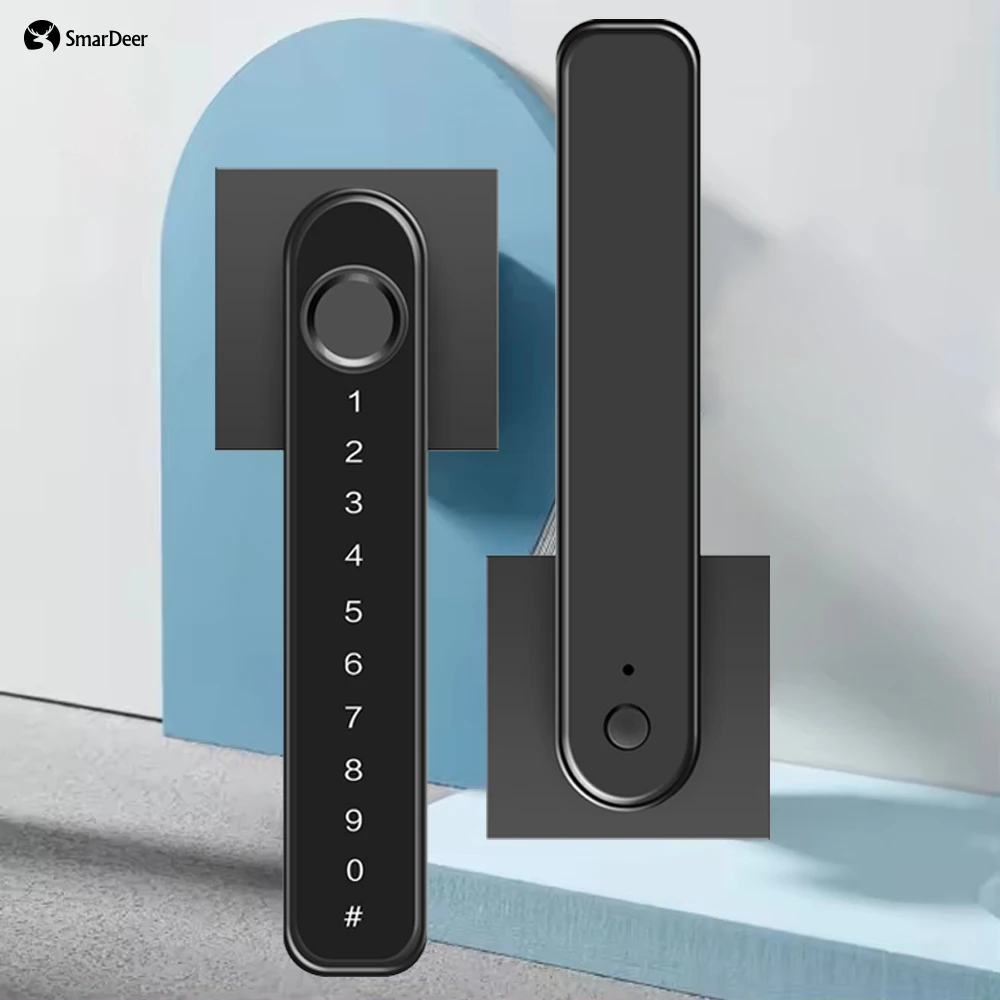 

SmarDeer Electronic lock for Tuya Smart Lock Fingerprint and Code Keyless entry door Lock Fingerprint lock for standard doors