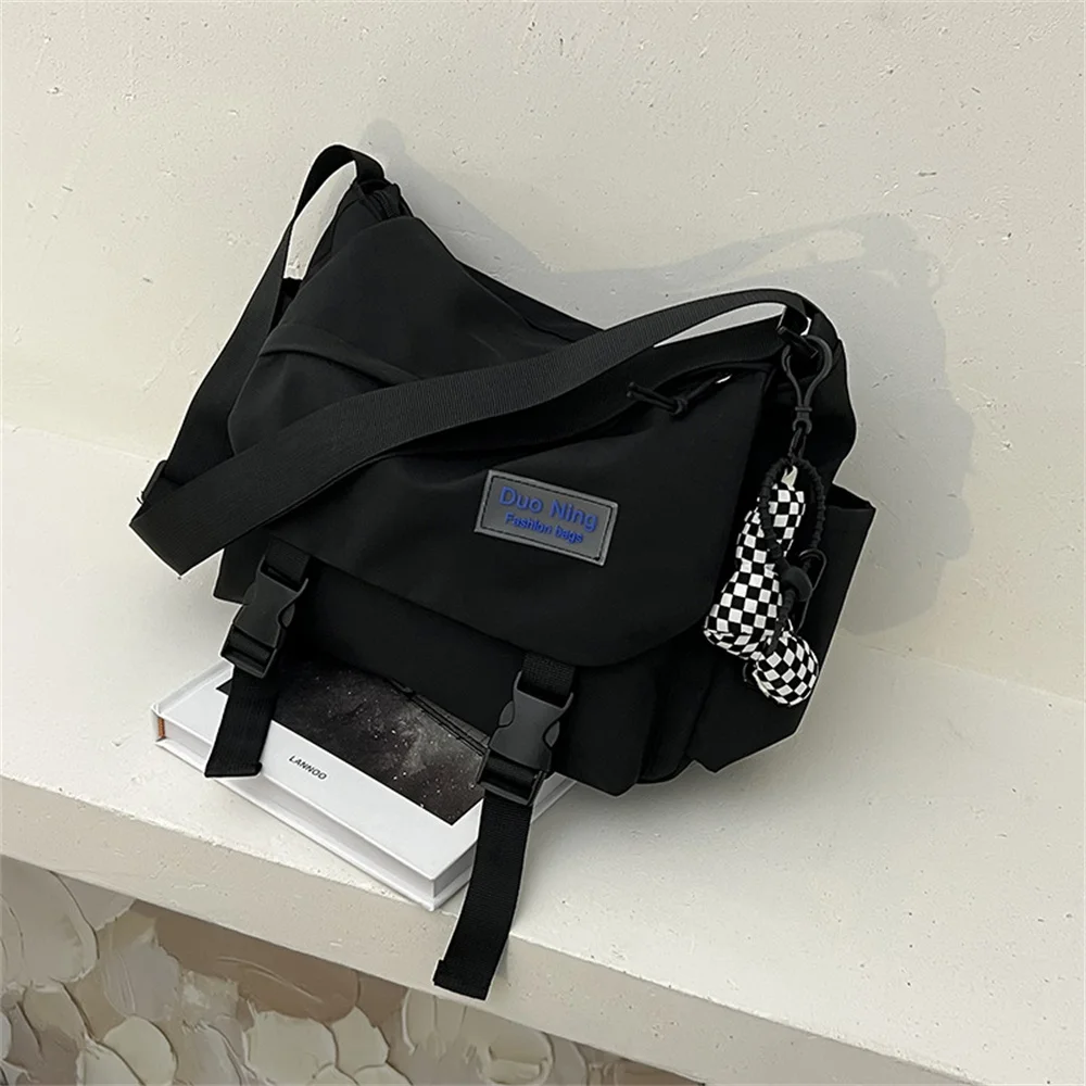 Fashion Large Capacity Crossbody Bag Tooling Wind Functional Couple Postman Shoulder Bag Leisure Student Backpack