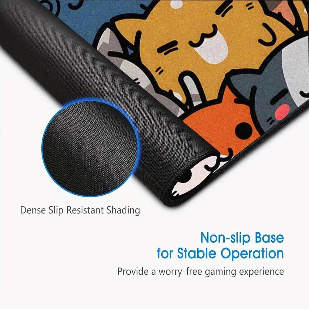 ماوس أنيمي ماوس حصيرة الألعاب ماوس حصيرة XXL لطيف الحيوان ماوس حصيرة ماوس الحصير ماوس حصيرة XXL الحد الأدنى مكتب حصيرة الوسادة #5