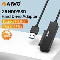 MAIWO Hard Drive Easy Drive Cable USB3.0 To Sata Adapter Cable 2.5-inch Hard Drive Converter SATA Adapte for 2.5'' HDD/SSD