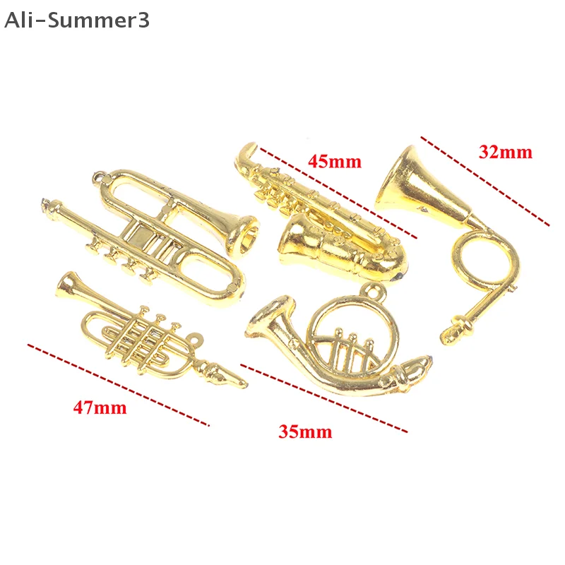 Mini guitarra violino trompete boneca instrumento musical música bonecas casa barra boneca