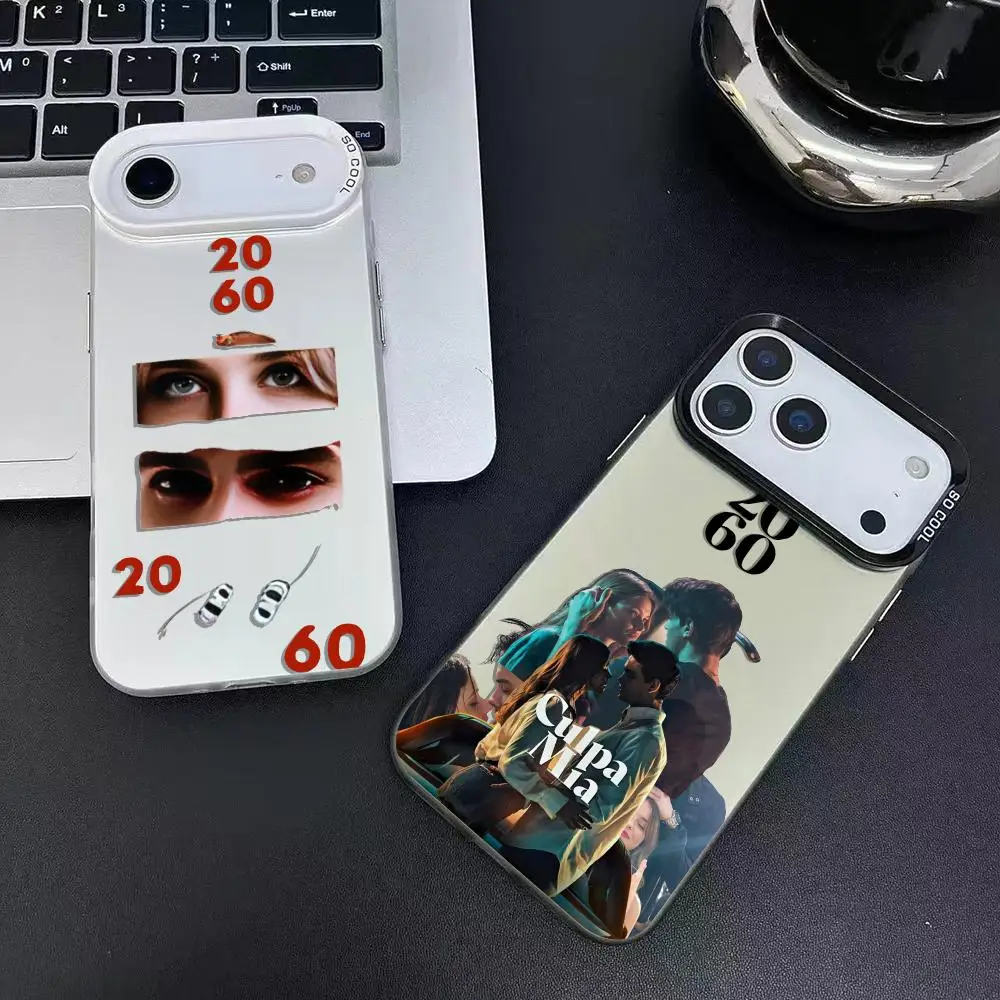 마이 F-폴트 쿨파 미아스 폰 케이스 (아이폰 17, 16, 15, 14, 13, 12, 11 프로 맥스 에어 매트 레이저 오로라 충격 방지 펀다)