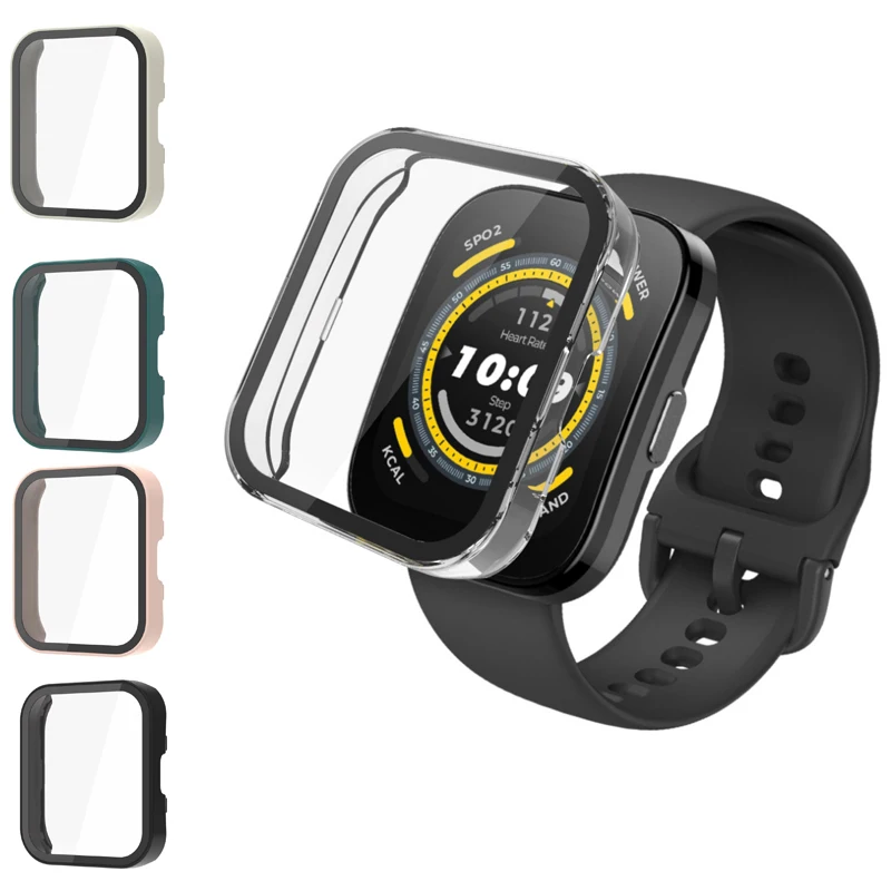 เคสกรอบฟิล์มเคสโทรศัพท์แบบกระจกขอบแข็งสำหรับ amazfit BIP 5สมาร์ทวอท์ชอุปกรณ์เสริม Bip5