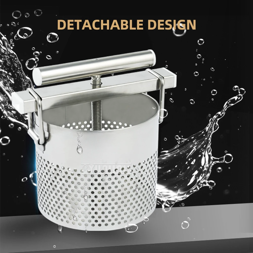 عصارة تعبئة الطعام من الفولاذ المقاوم للصدأ سعة 1.8 لتر، عصارة فواكه بالعسل - أداة مطبخ للطهي الفعال #3